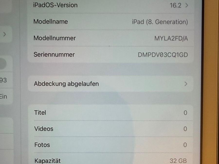 Apple Tablet PC: iPad Apple 8. Generation – Neu (gemäss Beschreibung) aus Luzern von joh_6yyx 3
