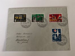 Werbemarken 1956 SWISSAIR WINTERTHUR