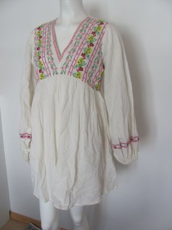 Tunikakleid offwhite Von Accessorize Gr. M mit Stickerei