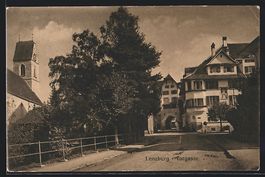 AK Lenzburg, Torgasse, 1915