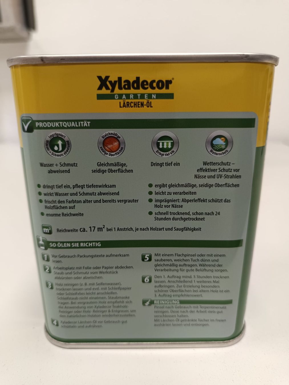Farben: 4.5L Lärchen-Öl Xyladecor – Neu und originalverpackt aus Rüthi (Rheintal) von Balty 2