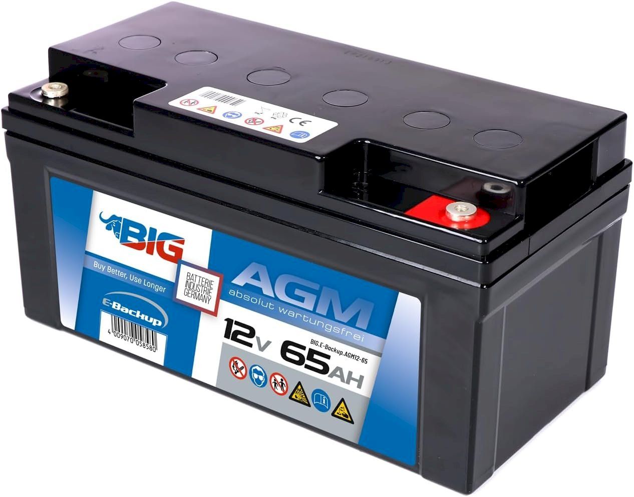 Batterie: BIG E-Backup AGM 12V 65Ah – Nuovo e nell'imballaggio originale da Bottighofen venduto da zaap 2