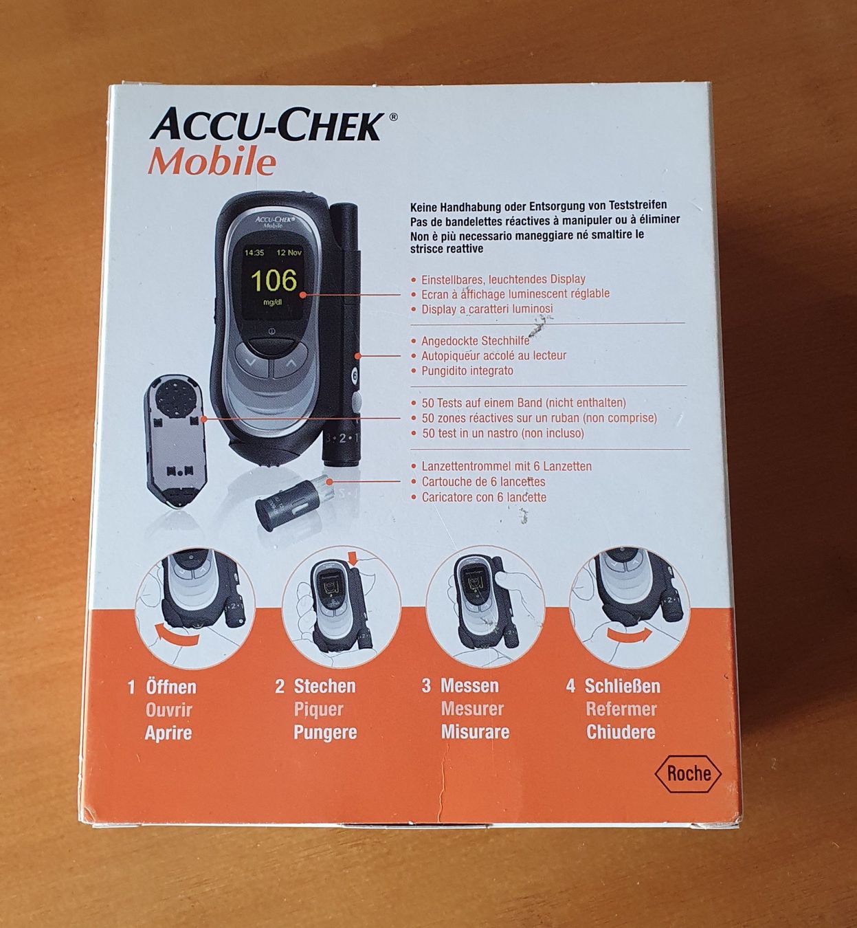 Misurare: Accu-Check Mobile FastClix Blutzuckermesser – Usato da Zürich venduto da Eiwan 5