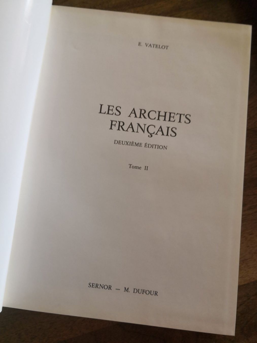 Bücher: Etienne Vatelot, Les archets français – Gebraucht aus Evilard von Mapota 2