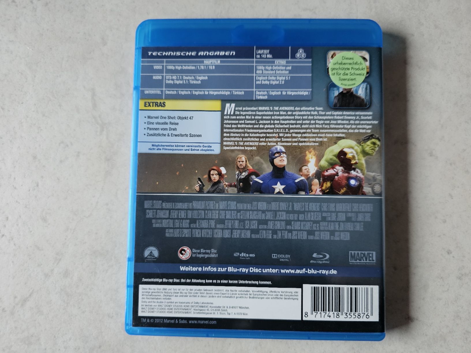 Tutti i DVDs: The Avengers  /  Bluray – Usato da Schneisingen venduto da backstore24 1