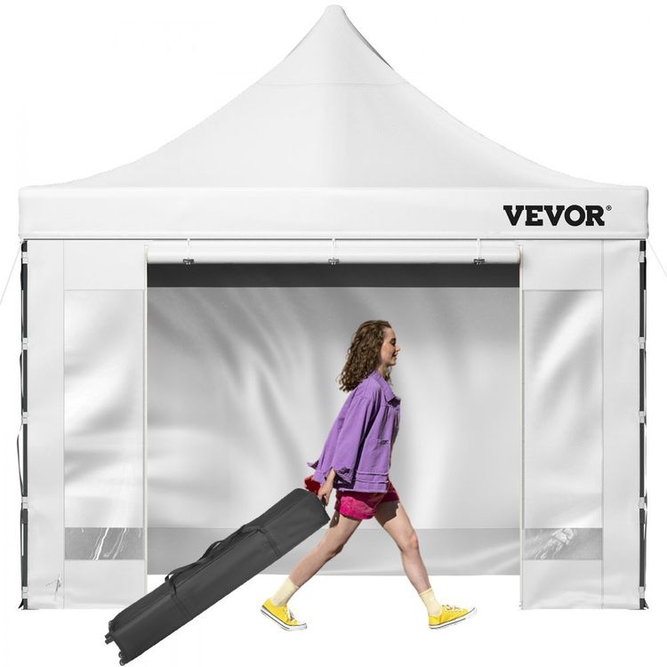 Faltpavillon 3x3 M Mit 4 Seitenwänden – Wasserdicht, UV-Schutz, Für Garten, Party, Hochzeit