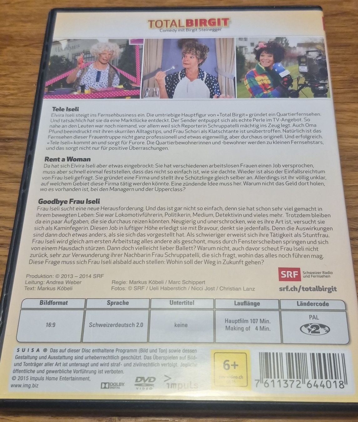 Tous les DVDs: DVD Total Birgit Comedy mit Birgit Steinegger gebraucht – D'occasion à Oberembrach par giu_7ksd 1
