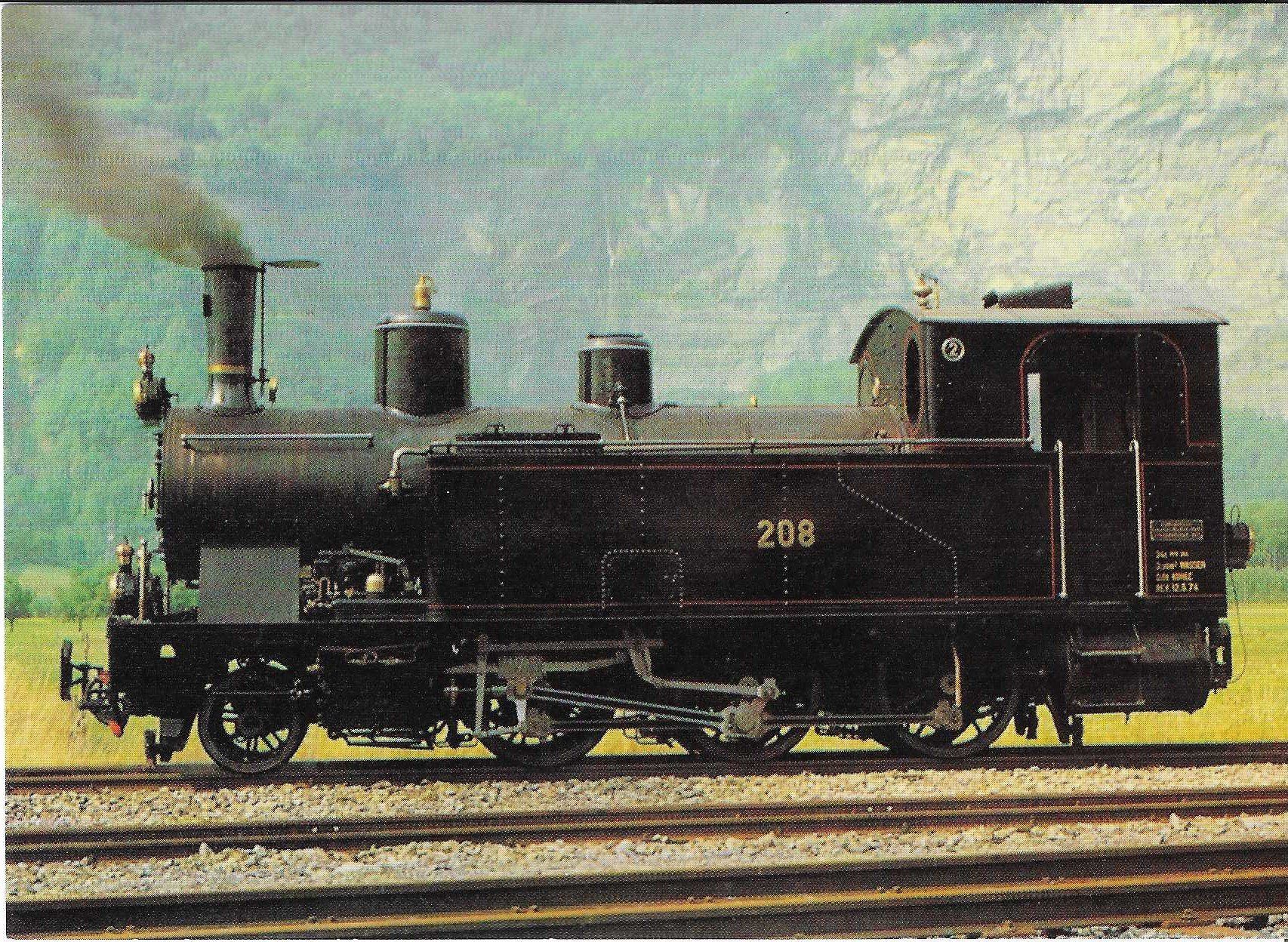 Cartoline postali: Dampflokomotive G 3/4 208 ex SBB Brünig – Nuovo (secondo la descrizione) da Rothrist venduto da Stranglehold