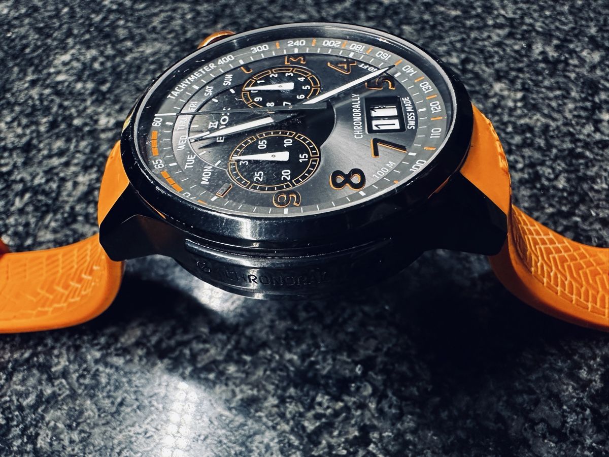 Edox Orologi: EDOX Chronorally Chronograph 45 – Usato da Dietlikon venduto da R_markus 1