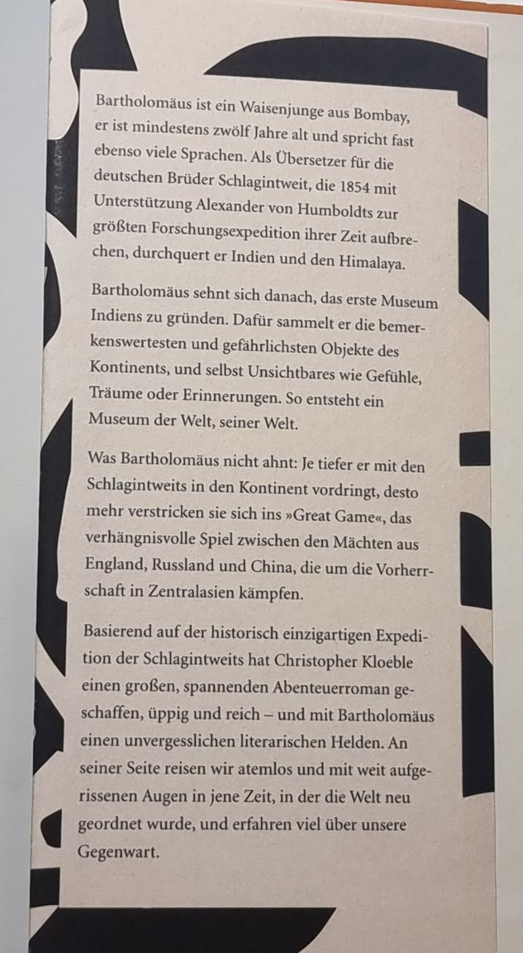 Libri: DAS MUSEUM DER WELT Christopher Kloeble Indien Abenteuer – Nuovo (secondo la descrizione) da Dürnten venduto da Bachtelrider_ 4