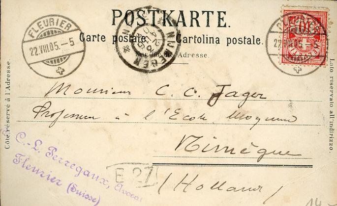Cartoline postali: Schweiz  CH  -    Kantonswappen     um 1905 – Usato da Brig venduto da Valcards54 1