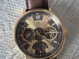 Raoul U. Braun Automatikuhr, 2 Zeitzone, Doppelte Unruh