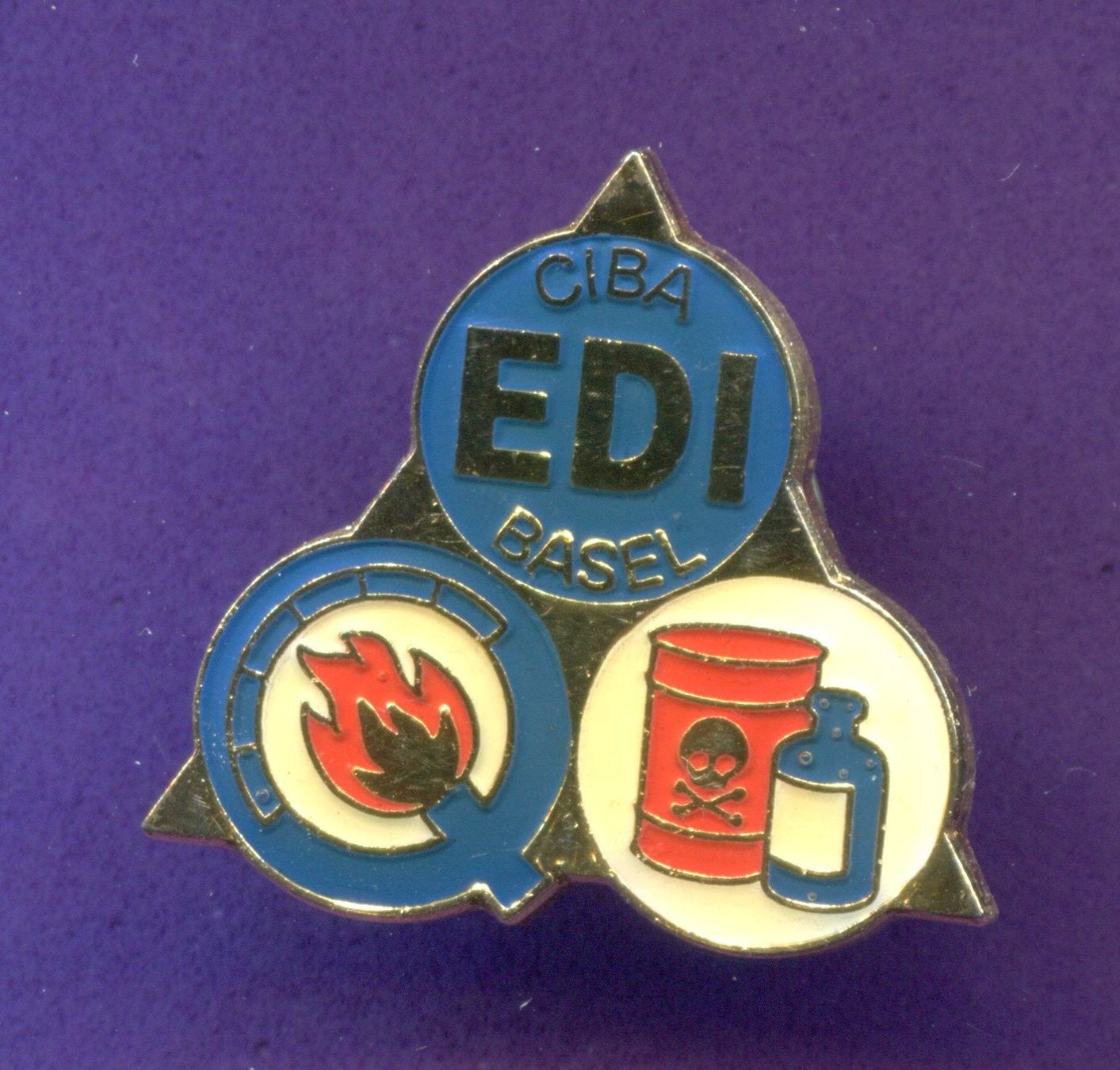 Placchette & Badge: EDI  CIBA  Basel – Usato da Winterthur venduto da Sammleroase
