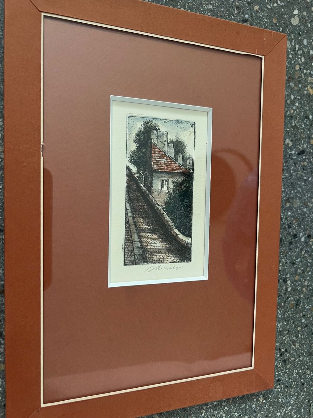 Gemälde: Signed watercolor etching – Neu (gemäss Beschreibung) aus Lausanne von NYC67
