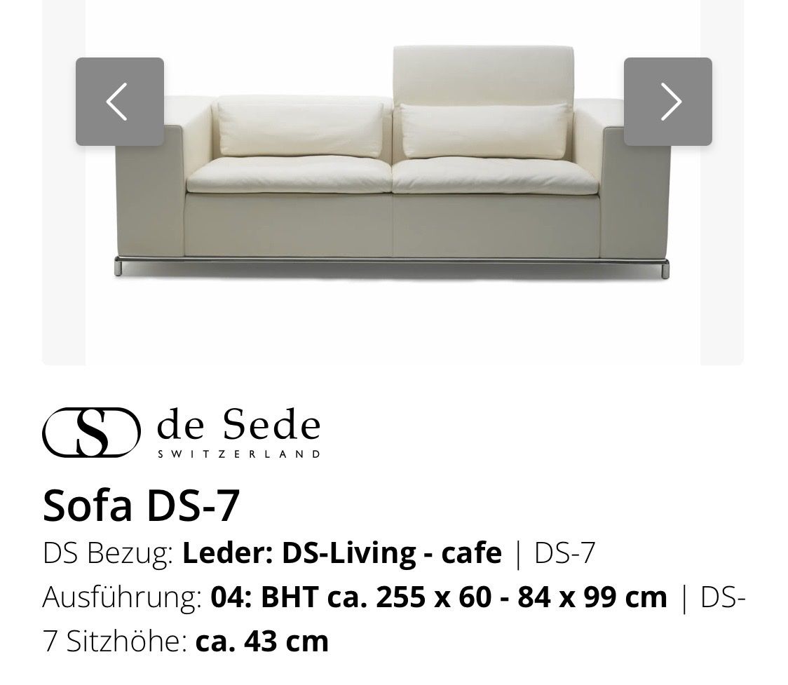 Divani: Sofa DS-7 de Sede Leder beige gebrauchter Zustand – Usato da Stallikon venduto da Mike34 1