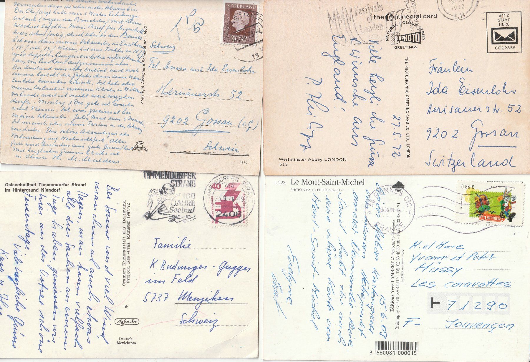 Cartoline postali: 20 Diverse Karten Ausland – Usato da Lumbrein venduto da made02 3