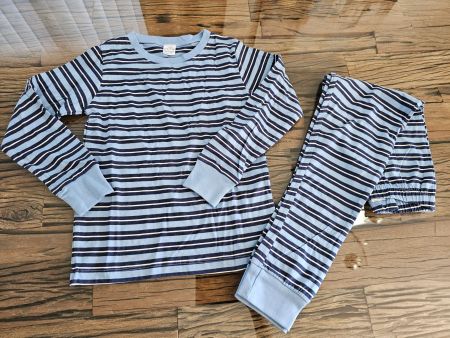 Gestreifter Kinder Pyjama, Grösse 122/128, Neu!