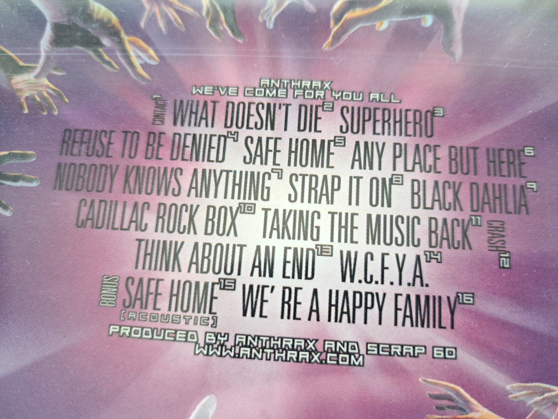 CD: Cd Antrax - We've come for you all  – Usato da Pully venduto da bro_n52j 3