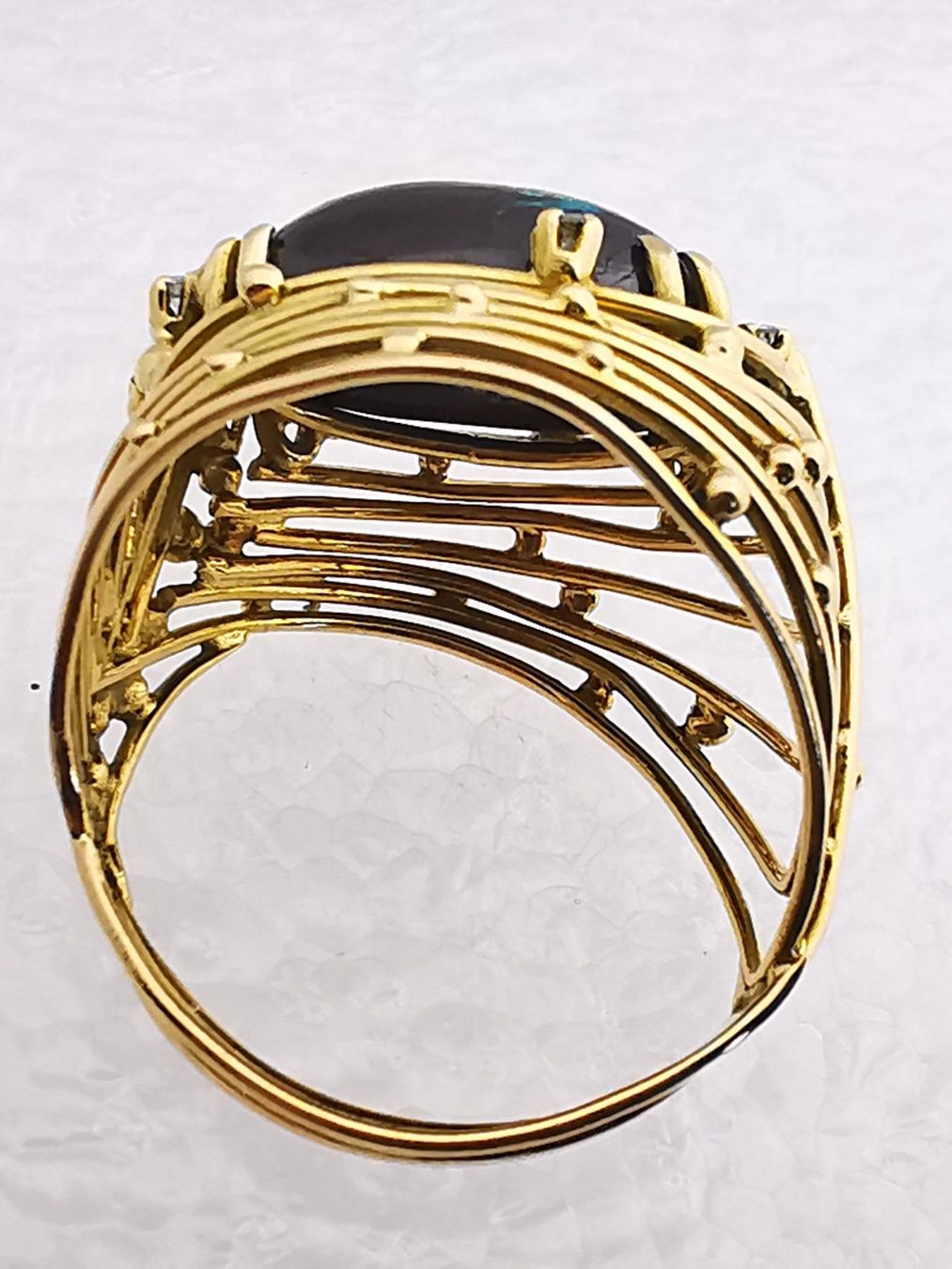 Anelli: Anello 18k con diamante e opale Boulder – Usato da Brissago venduto da Kri_2k8j 7
