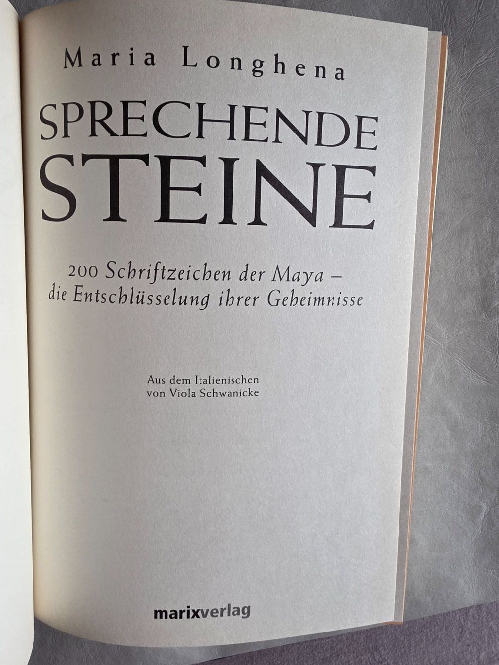 Libri: Sprechende Steine - Maria Longhena - 2004 – Usato da Walterswil BE venduto da Lonitti 4