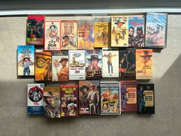 24 VHS - Westerns (spaghetti westerns, Eastwood, Bronson…)