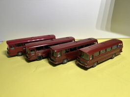 Wiking MB O 302 in 4 verschiedenen Varianten in 1/87