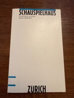 Programmheft Schauspielhaus Zürich Saison 1989/90 gebraucht