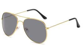 Aviator Sonnenbrille Pilotenbrille UV400 grau-gold NEU