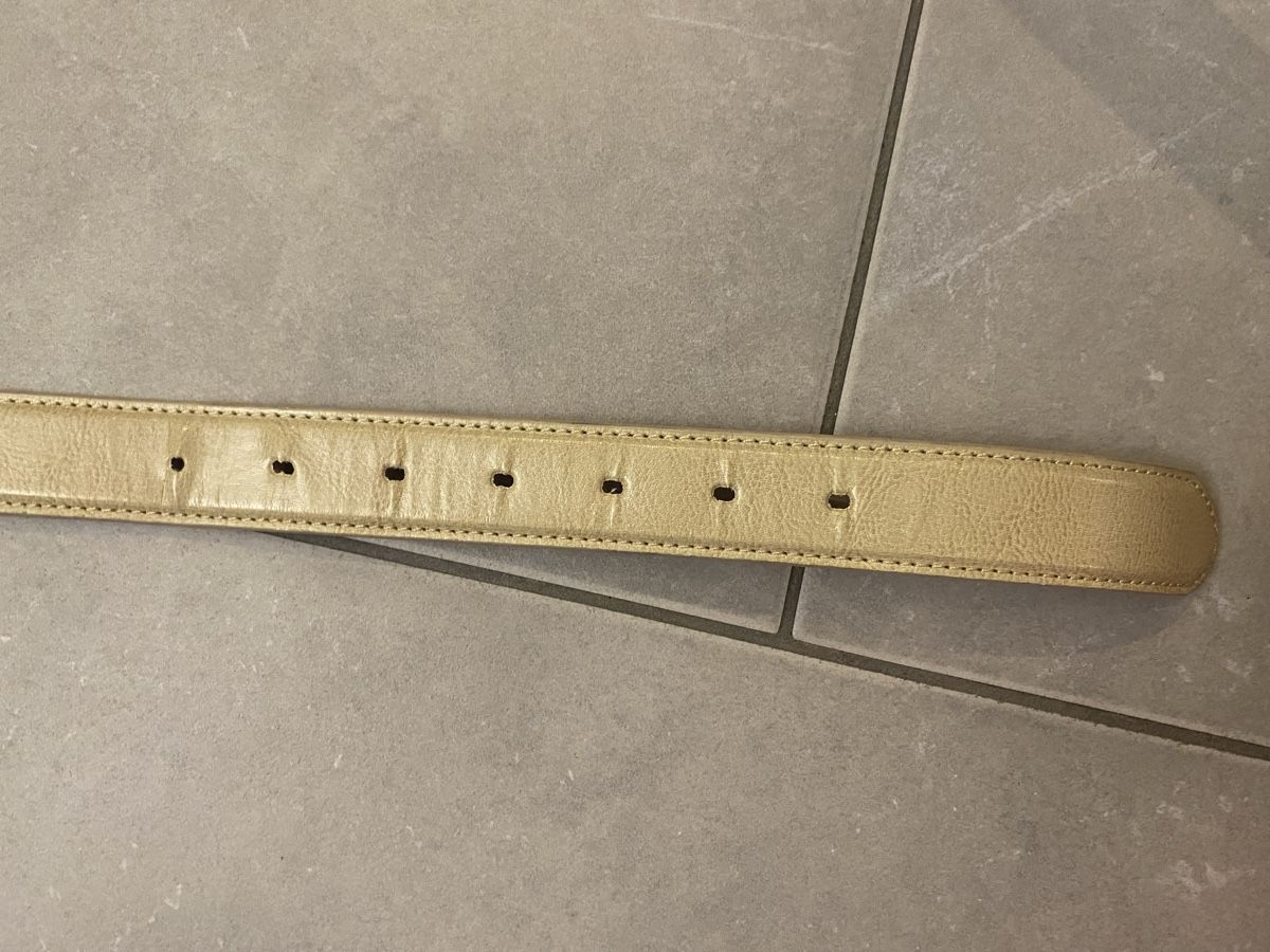 Cinture: Beiger / Hellbrauner Gürtel mit silbriger Schnalle – Usato da Hünenberg See venduto da lar_9zjk 1