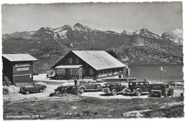 Grimselpasshöhe (2178 m) - Restaurant Passhöhe mit Oldtimern