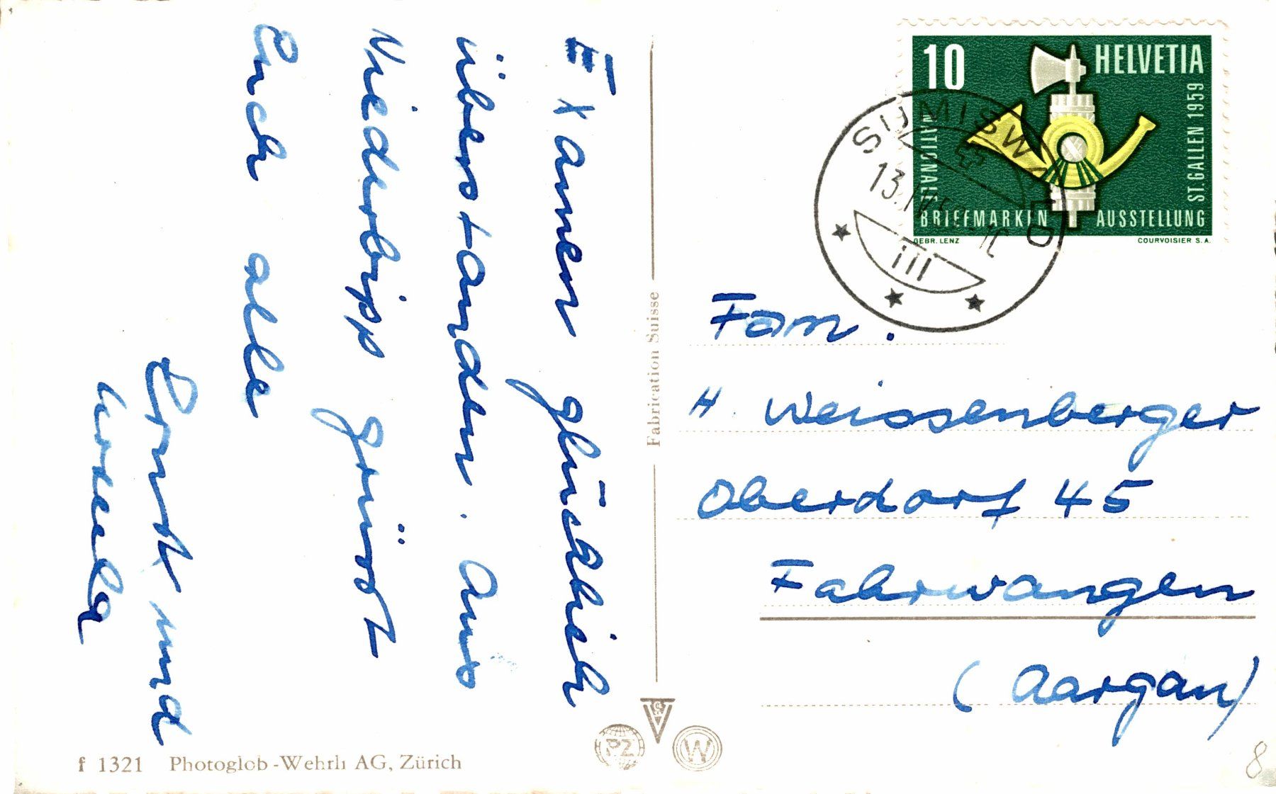 Cartoline postali: Niederbipp. Pfarrhaus mit Kirche – Usato da Bronschhofen venduto da Astore 1