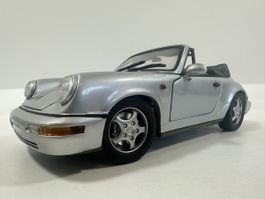 Porsche 911 Carrera 4 (964) Cabriolet 1:18, silber, ANSON