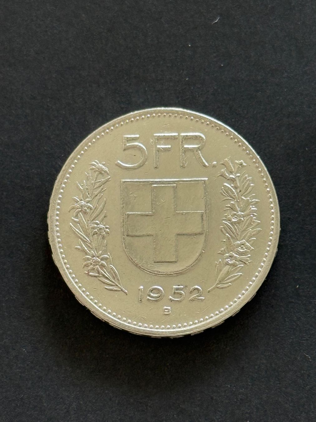 Tutti le monete: Seltener 5 Franken 1952 – Usato da Wallisellen venduto da SWISS_SILVER1 1