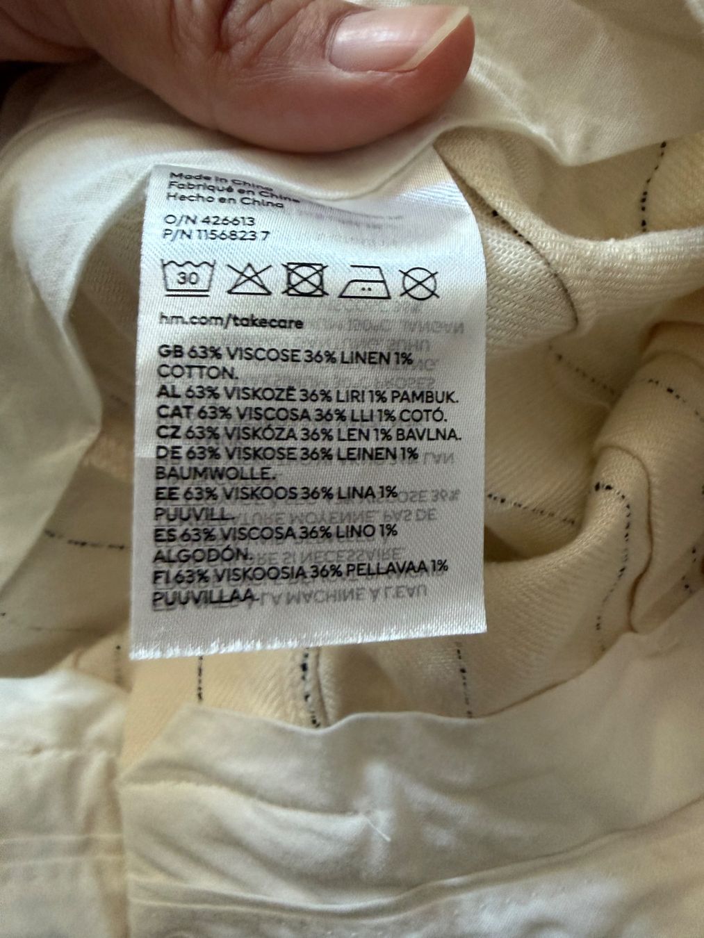 H&M Completi & Tailleur: Ensemble tailleur rayé H&M – Usato da Courchapoix venduto da Gess01 3