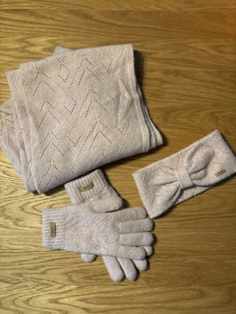 Barts Set Schal Handschuhe Stirnband rosa sehr gut