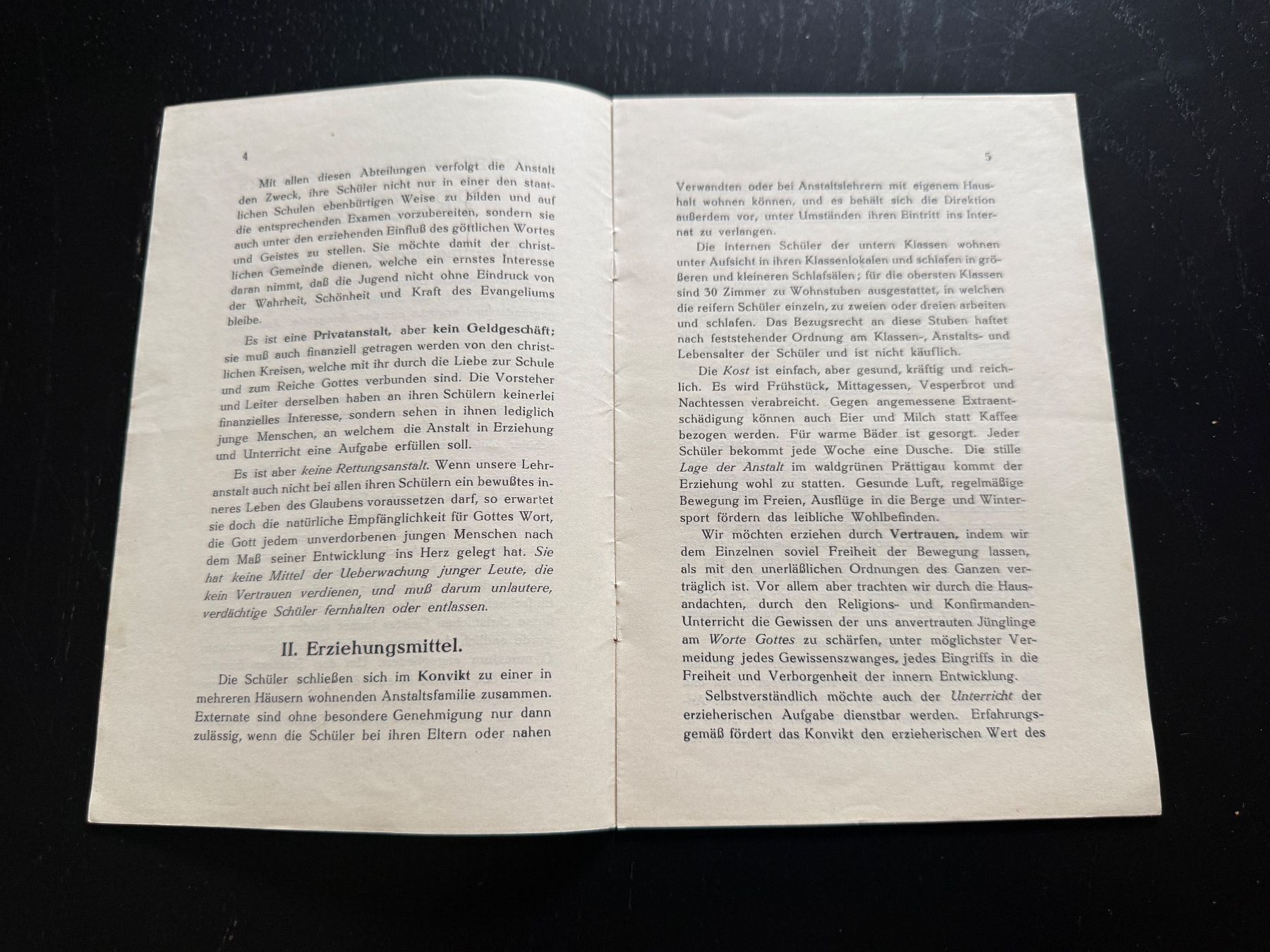 Documenti: Evang. Lehranstalt Schiers Prospekt November 1930 – Usato da Erstfeld venduto da Mario_boe0 2