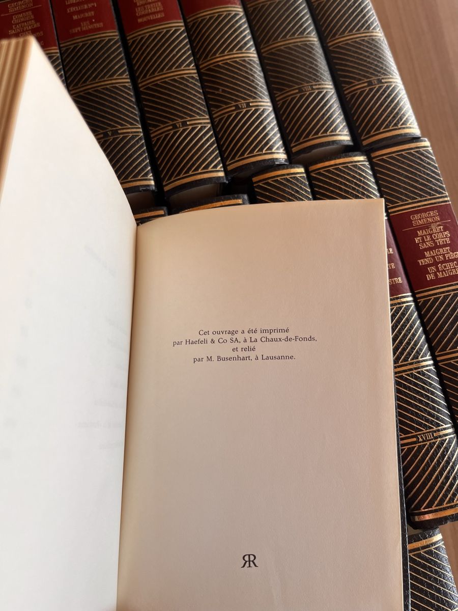 Libri: Georges Simenon - Oeuvres complètes - Éditions rencontre – Usato da Vuisternens-en-Ogoz venduto da Ganecha 3