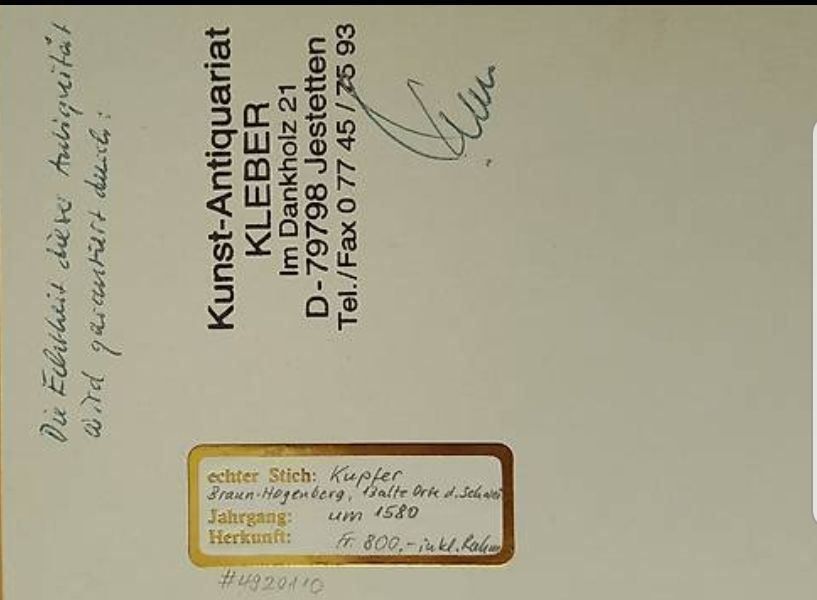 Poster & Bilder: Kupferstich Solothurn – Gebraucht aus Stetten AG von Knudel7 1