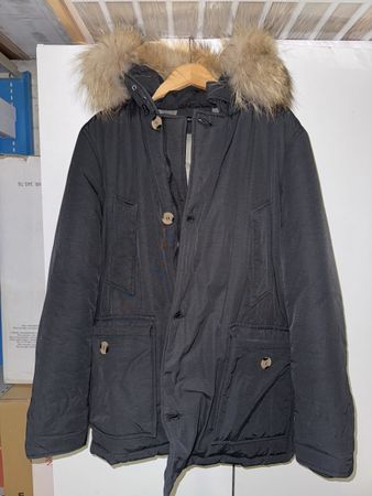 Winterjacke Herrenjacke Color City mit echte Fellkapuze