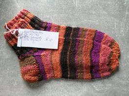 Kurzrohrsocken handgestrickt, Grösse: 42/43
