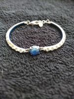 Bracelet strass et Pierre Bleue