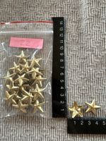 Nieten Stern gold Farbig