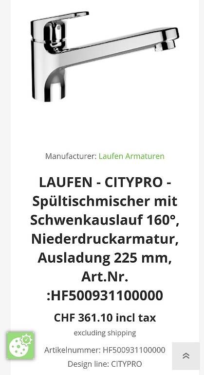 Armaturen: Laufen Citypro Spültischmischer – Gebraucht aus Othmarsingen von user410 1
