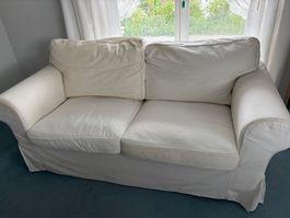 Sofa weiss 2-Sitzer 180cm Breite guter Zustand