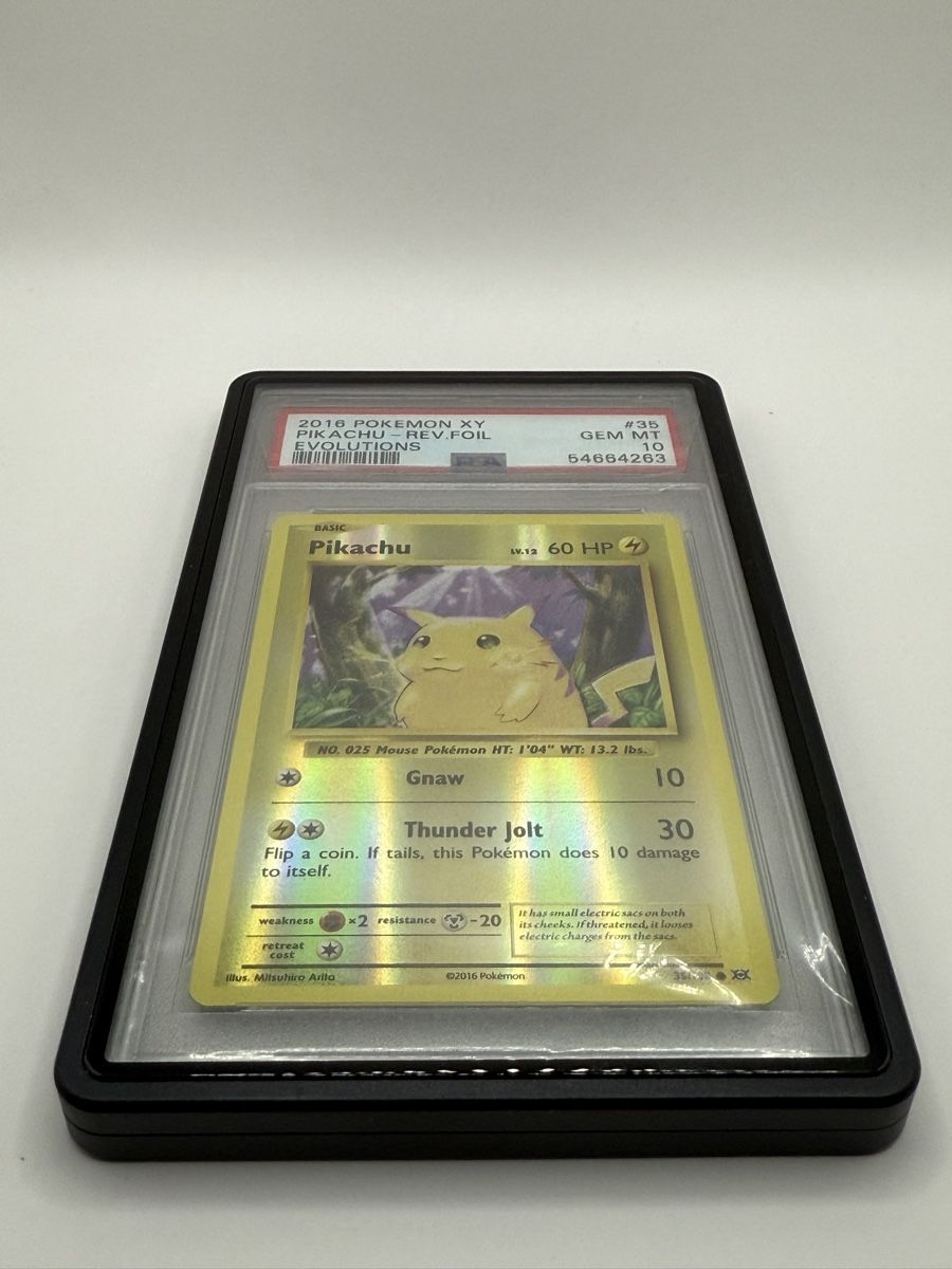 Pokémon Carte collezionabili: Pikachu XY Rev. Foil Evolutions PSA10 #35 – Nuovo e nell'imballaggio originale da Winterthur venduto da trading-ch 1
