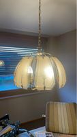Deckenlampe mit Baum-Motiv Glas und Metall guter Zustand