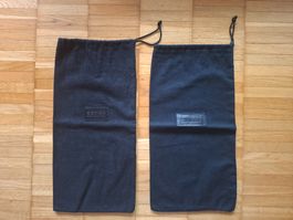 2 Bally SCRIBE  Schuhbeutel / Staubbeutel  schwarz