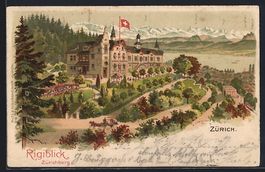 Litho Zürich, Zürichberg mit Aparthote