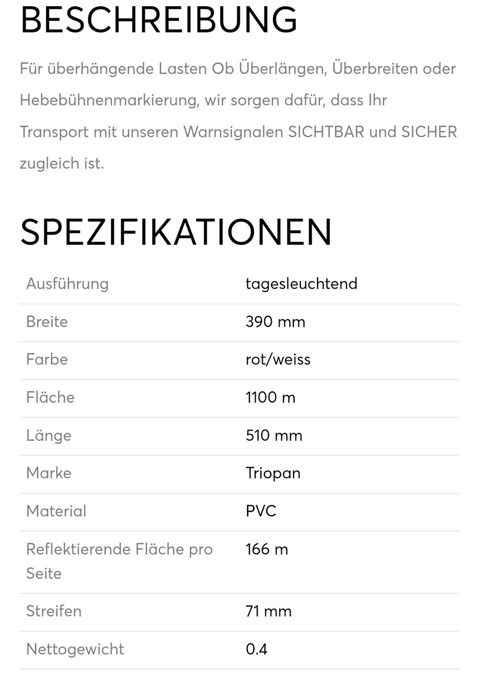 Tutti gli attrezzi: Warnsignal – Nuovo e nell'imballaggio originale da Niederuzwil venduto da TaurexTools 1