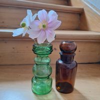 Versand möglich! 2 schöne ältere Glasware, Vase, Dose